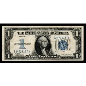 $1 1934 blue seal. Small Silver Certificates 1606