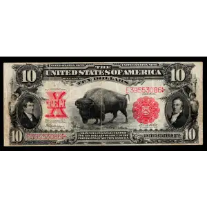 $10  Small Red, scalloped Legal Tender Issues 122