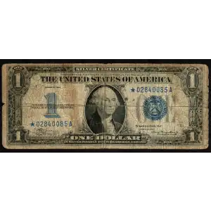 $1 1934 blue seal. Small Silver Certificates 1606*