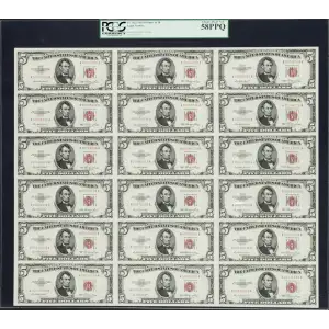 $5 1953 red seal. Small Legal Tender Notes 1532