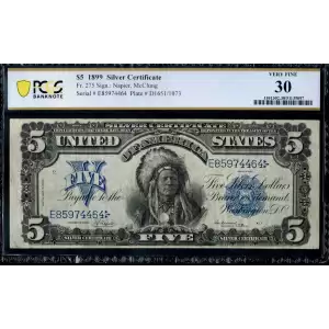 $5 1899 Blue Silver Certificates 275 (2)