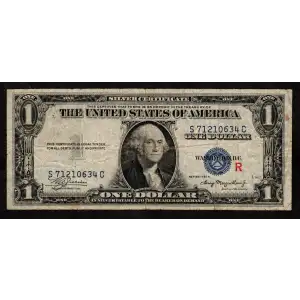 $1 1935-A blue seal. Small Silver Certificates 1609