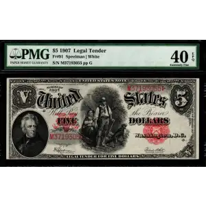 $5  Small Red, scalloped Legal Tender Issues 91 (2)