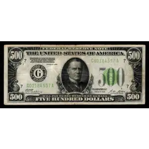 $500 1928  High Denomination Notes 2200-G