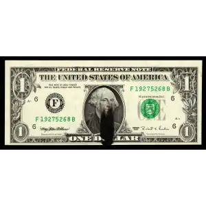 $1 1995 Green seal. Small Size $1 Federal Reserve Notes 1921-F