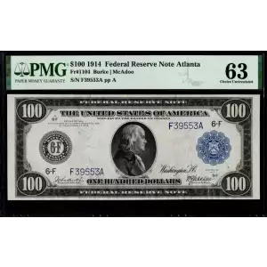 $100 1914 Red Seal Federal Reserve Notes 1104
