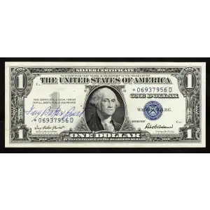$1 1957 blue seal. Small Silver Certificates 1619*