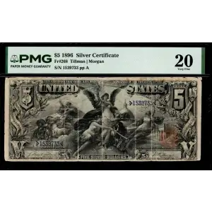$5 1896 Small Red Silver Certificates 268