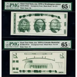 $1 1963 Green seal Small Size $1 Federal Reserve Notes 1900-A (2)