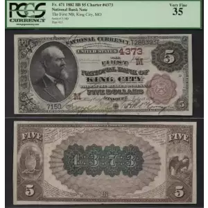 $5  Brown Seal and Brown Back Second Charter Period 471