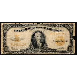 $10 1922 Gold Gold Certificates 1173 (2)