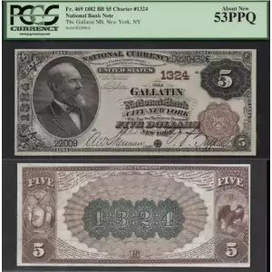 $5  Brown Seal and Brown Back Second Charter Period 469