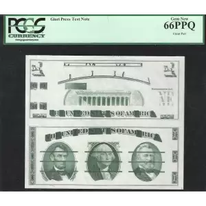 UNCUT PAIR: GIORI PRESS TEST NOTE Green Uniface