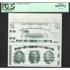 UNCUT PAIR: GIORI PRESS TEST NOTE Green Uniface